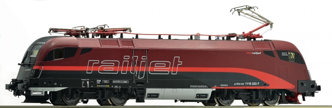 Electric locomotive Rh 1116 of RailJet Spirit of Innsbruck<br /><a href='images/pictures/Roco/159378.jpg' target='_blank'>Full size image</a>